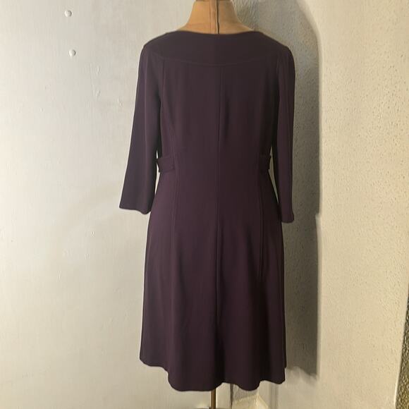 A Pea in a Pod Women’s Purple Midi Maternity Dress M Comfy Cozycore Classic - Picture 2 of 12